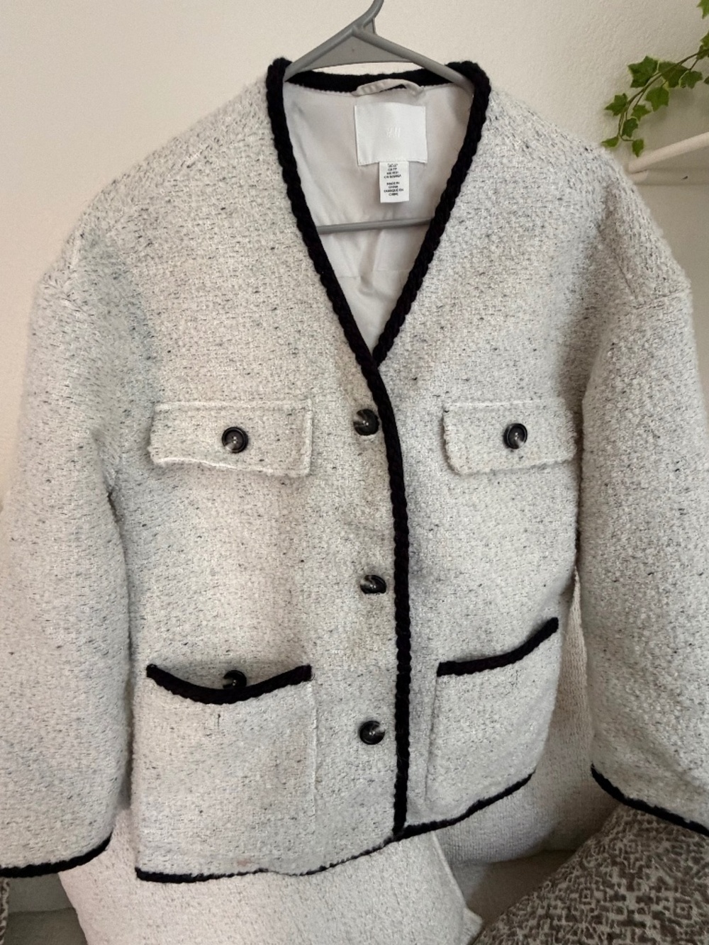 H&M pea coat XS